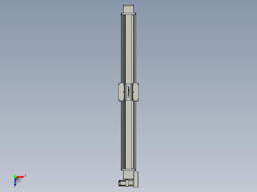 威洛博直线电机模组EB20-L224-S1750-BL-ZP75-MS3-5K俯视图