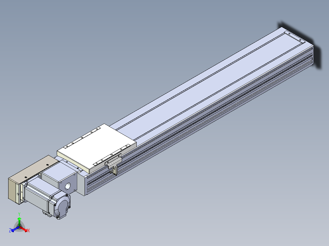 同步带全封闭直线模组TPA-HCB-120D-90-L600-ML-Y-P40-N3正等轴测图