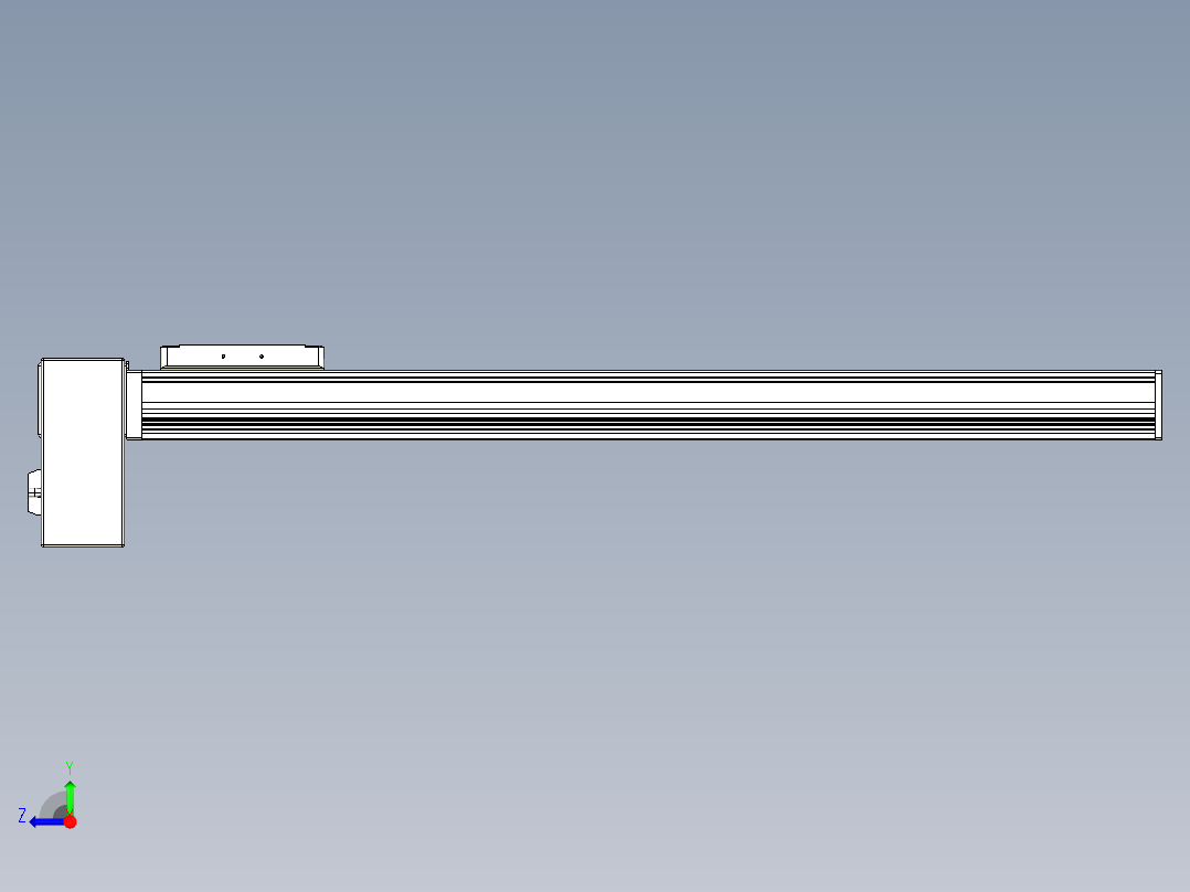 同步带全封闭直线模组TPA-HCB-105D-90-L600-RP-Y-P20-N3右视图