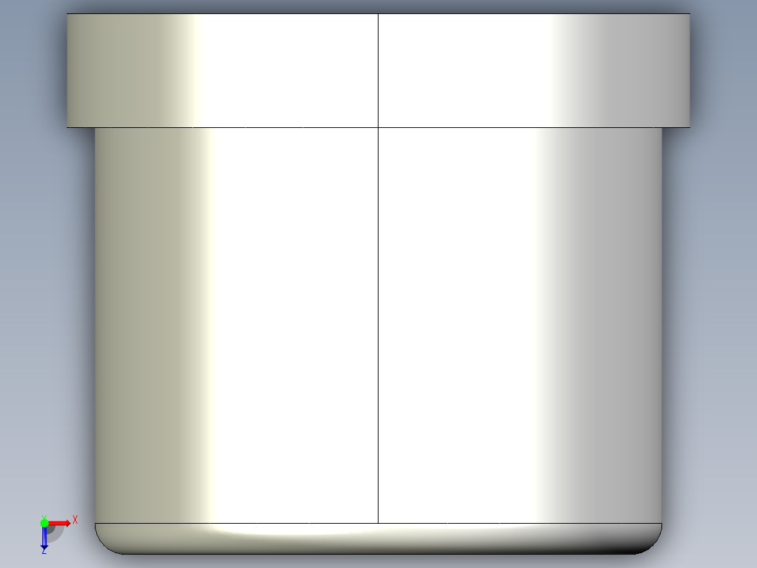 13QBAC 溶剂焊接管接头，ASTM系列俯视图