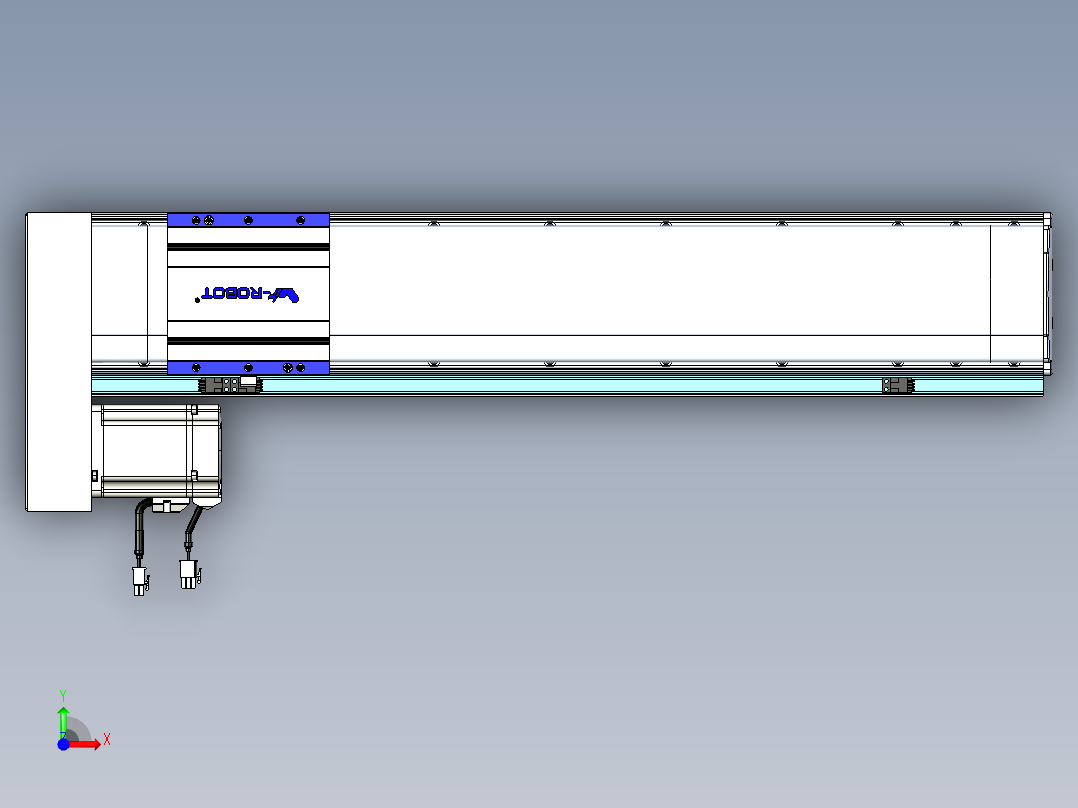 VF丝杆传动-一般环境VF14-Lxx-C-S550-BL-ZP75-C3前视图