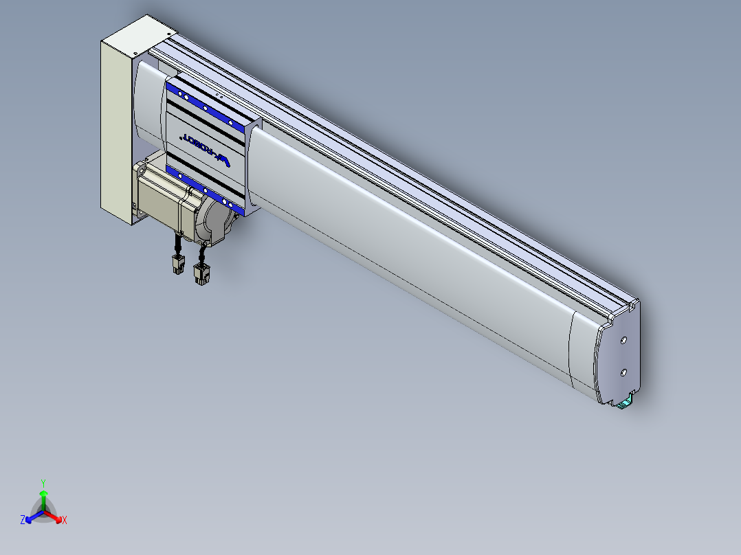 VF丝杆传动-一般环境VF14-Lxx-C-S550-BL-ZP75-C3正等轴测图