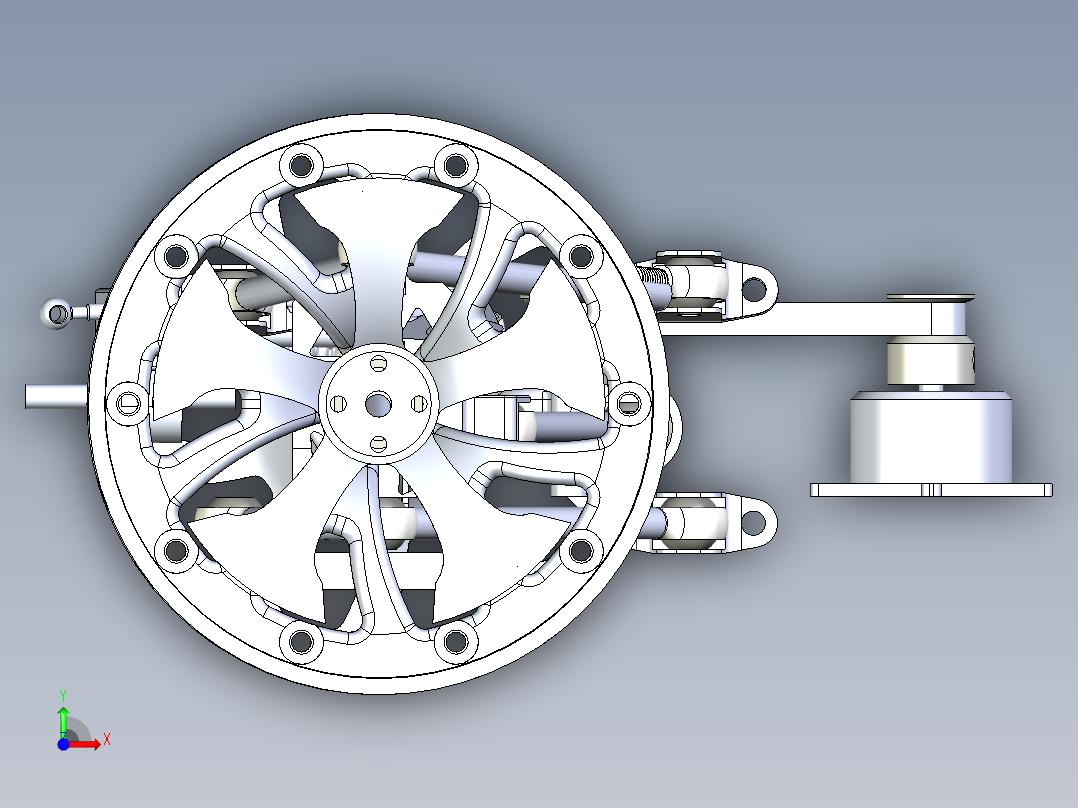 前推杆悬架设计前视图
