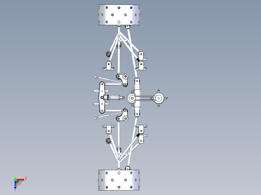 前推杆悬架设计俯视图