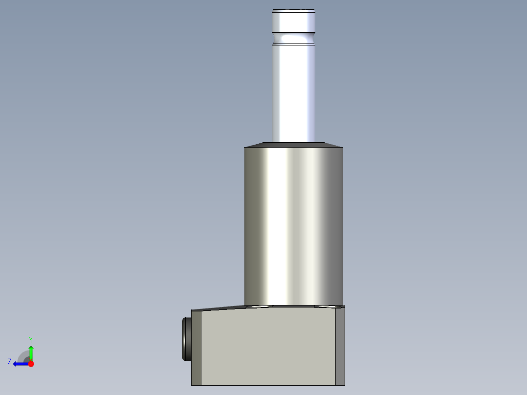 KOSMEKTLB0401-2CR-Q多系列多零件图纸模型右视图