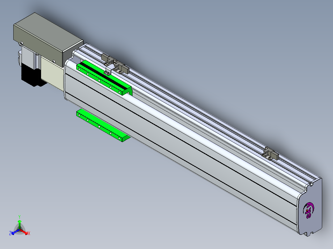 同步带滑台-半封闭B13H-L45-S450-R-P40-D3
