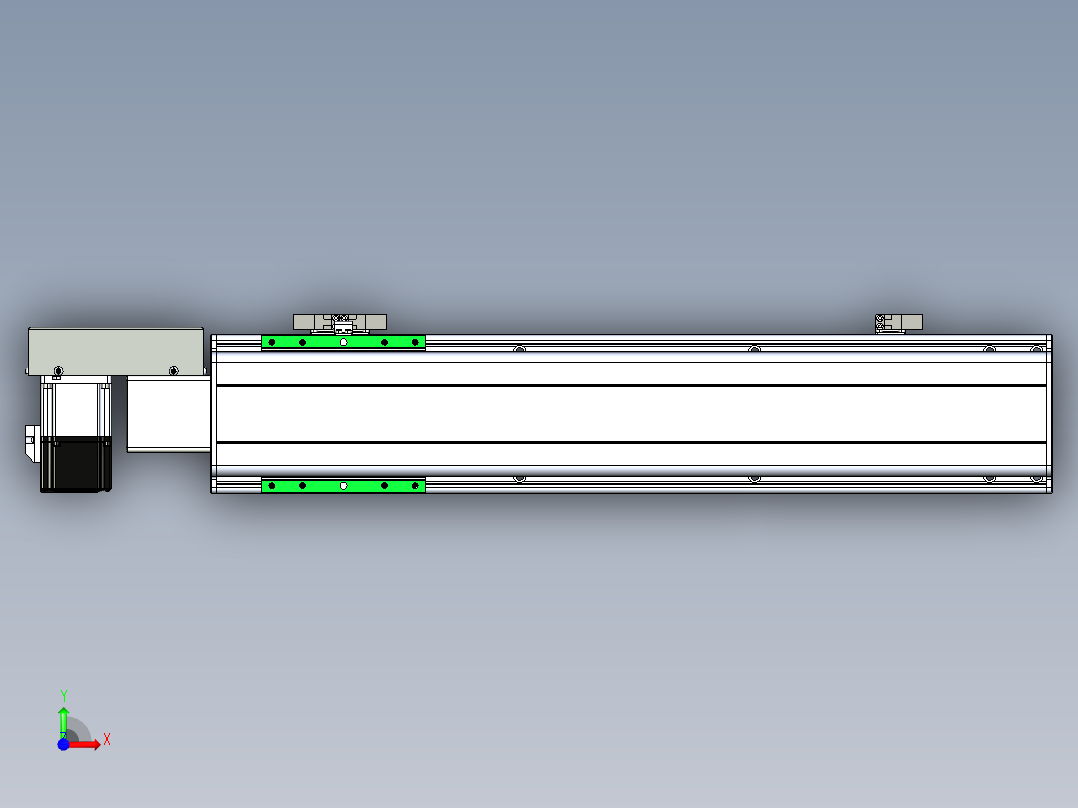 同步带滑台-半封闭B13H-L45-S450-R-P40-D3前视图