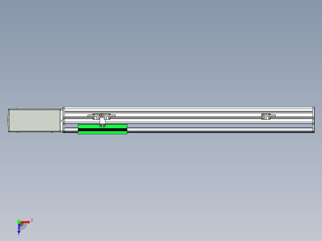 同步带滑台-半封闭B13H-L45-S450-R-P40-D3俯视图