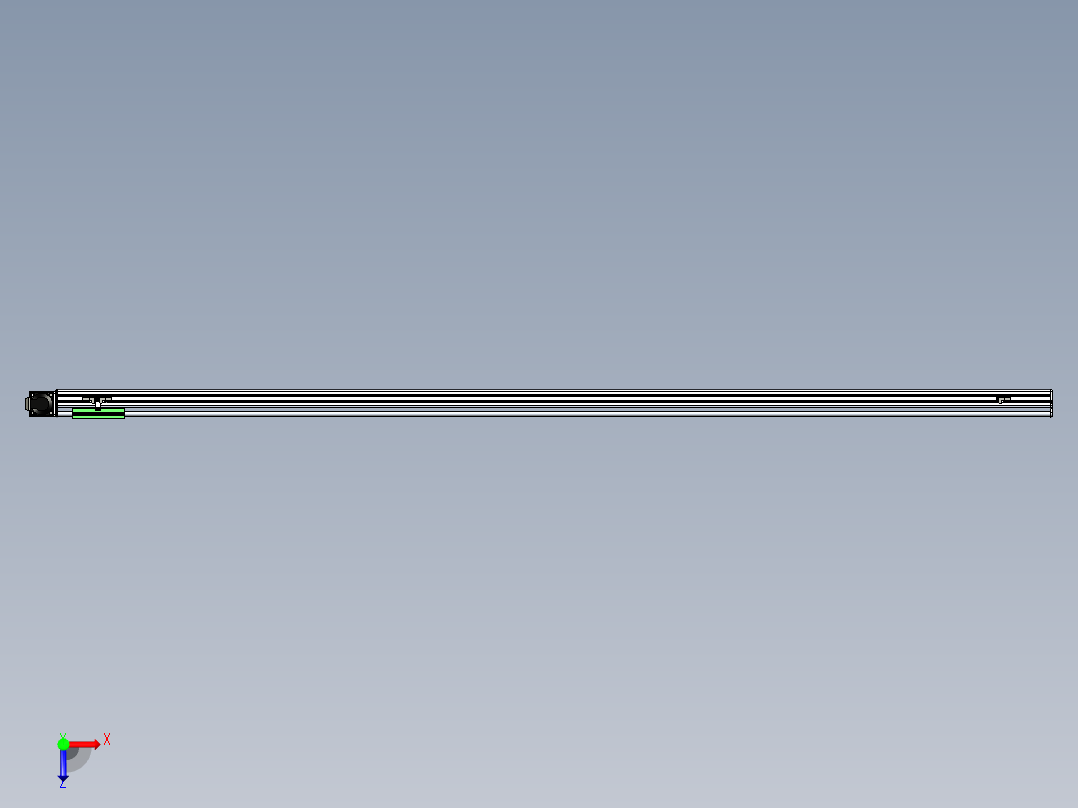 同步带滑台-半封闭B13-L90-S2400-R-P40-D3俯视图