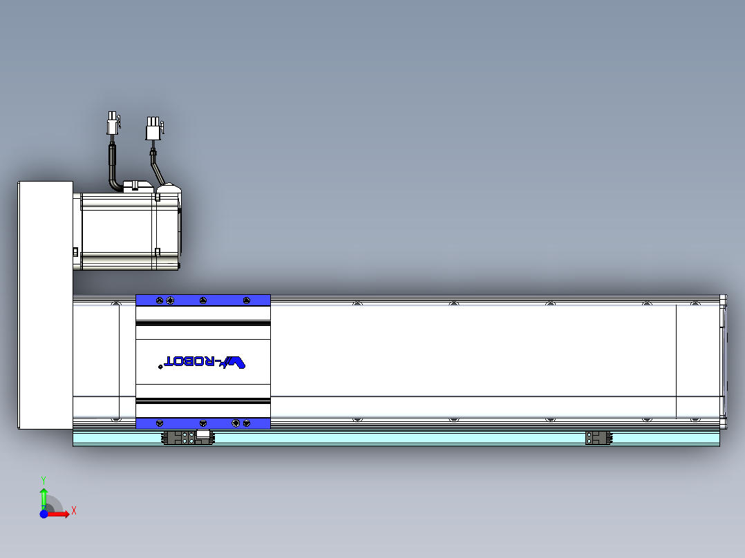VF丝杆传动-一般环境VF14-Lxx-C-S400-BR-ZP75-C3前视图