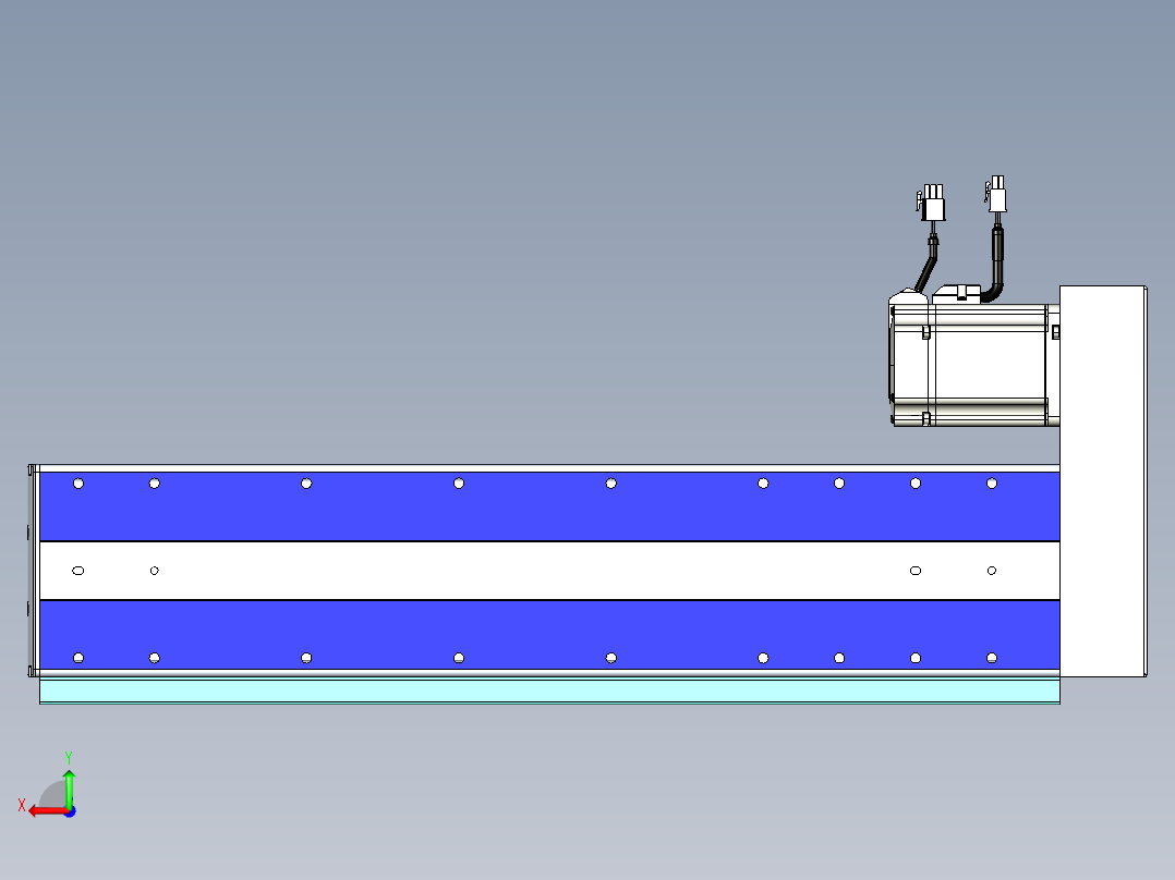 VF丝杆传动-一般环境VF14-Lxx-C-S400-BR-ZP75-C3后视图
