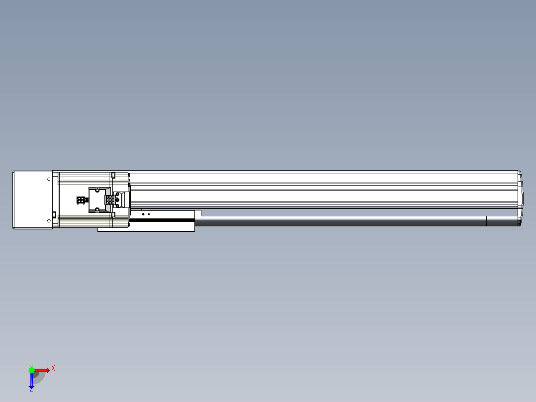 VF丝杆传动-一般环境VF14-Lxx-C-S400-BR-ZP75-C3俯视图