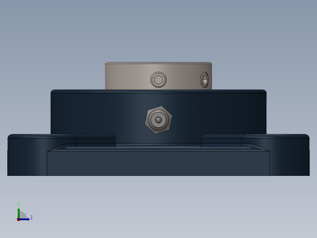 UCF205轴承块左视图