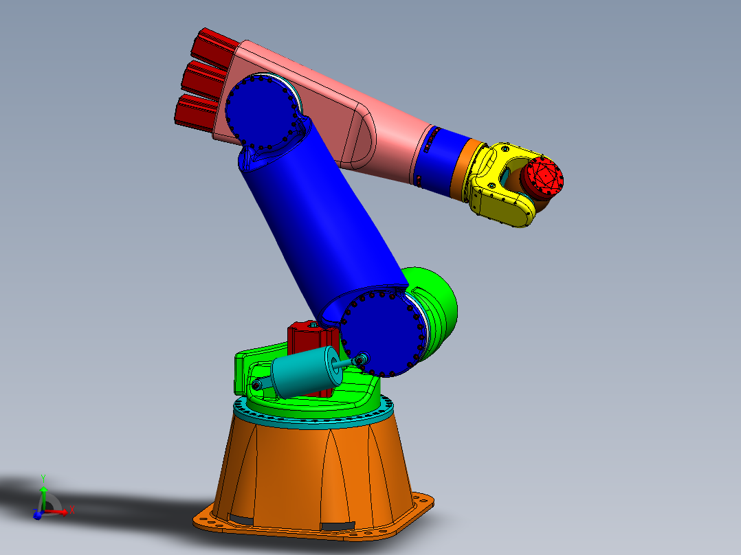 6-dof-robotic-arm-tutorials SW STP IGS主视图