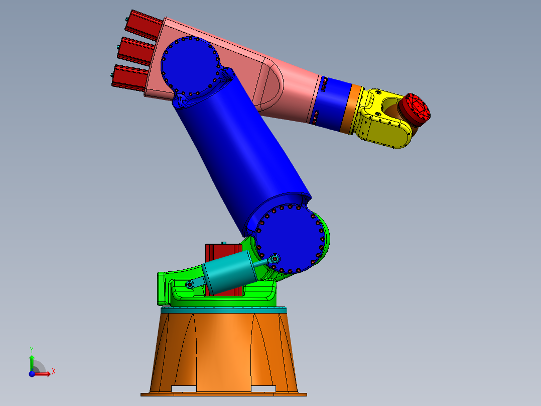 6-dof-robotic-arm-tutorials SW STP IGS前视图