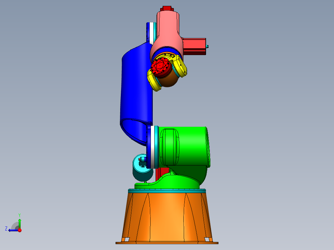 6-dof-robotic-arm-tutorials SW STP IGS右视图