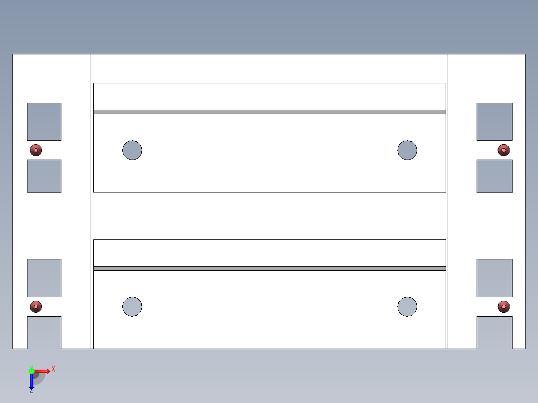 RTE130088激光焊接送料收料机俯视图