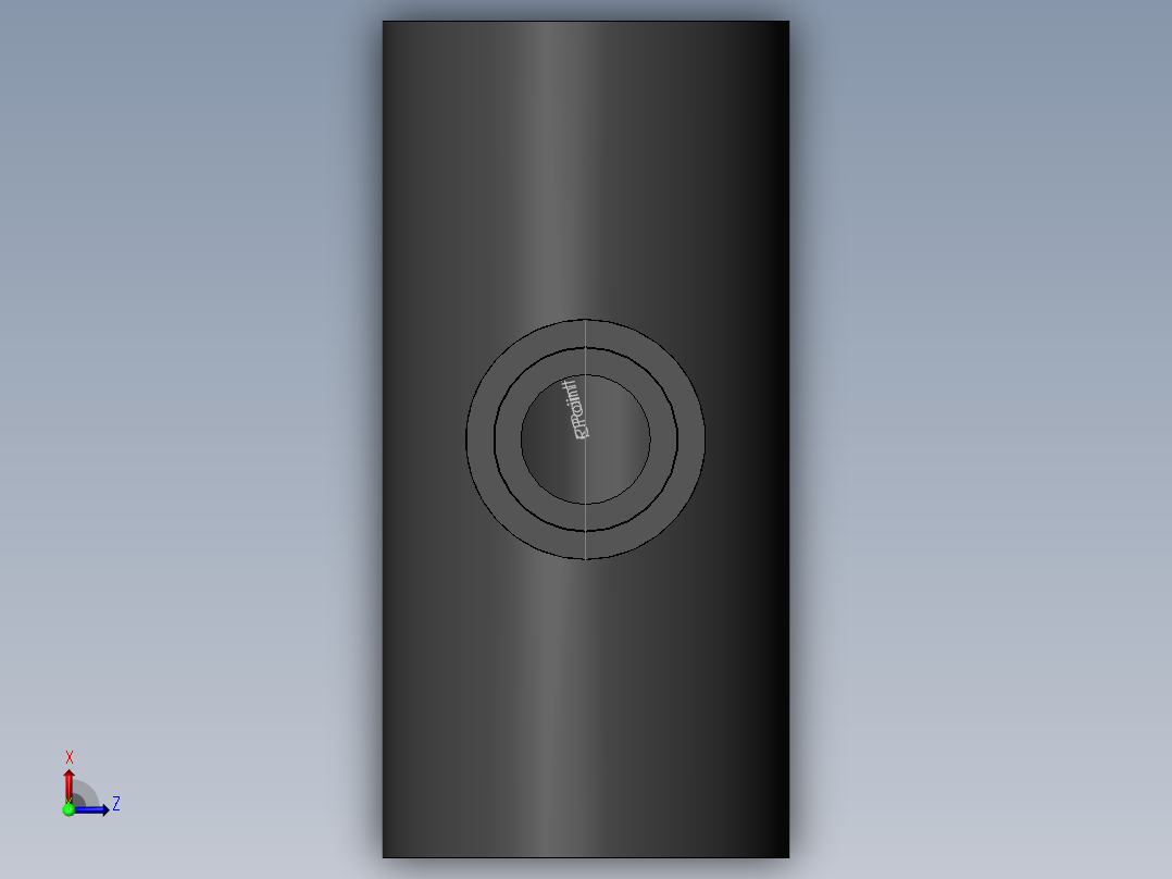 PVC管件-1.5x0.75in R-Tee俯视图