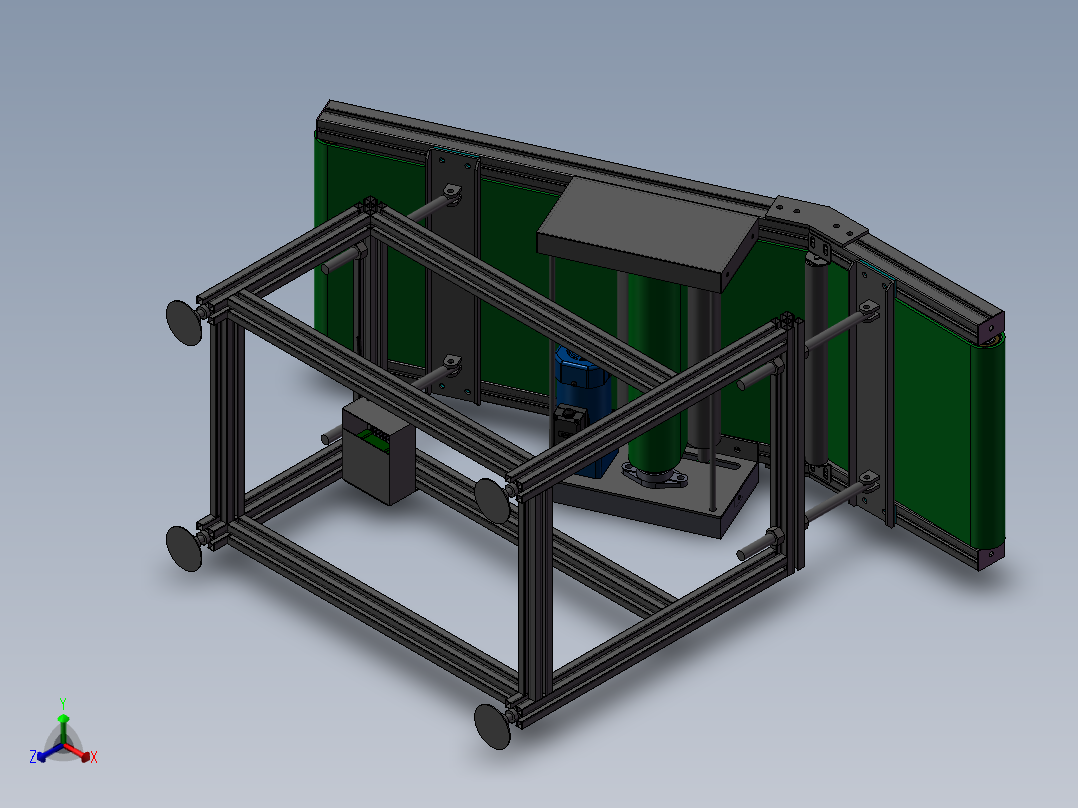 SMT后端高度可调节斜坡皮带线<span style='color: red'>3D</span>图纸