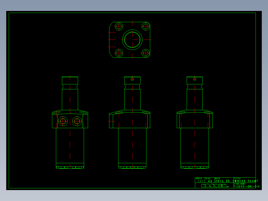 KOSMEKTLA2501-2BL-Y45多系列多零件图纸模型