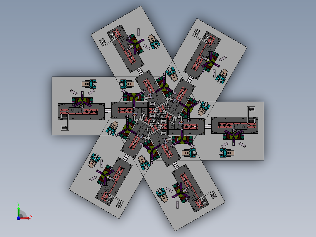 电池自动点焊机前视图