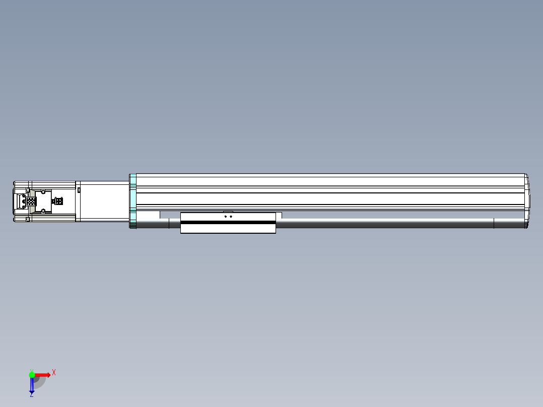 VF丝杆传动-一般环境VF14-Lxx-C-S300-BC-ZP40-C3俯视图