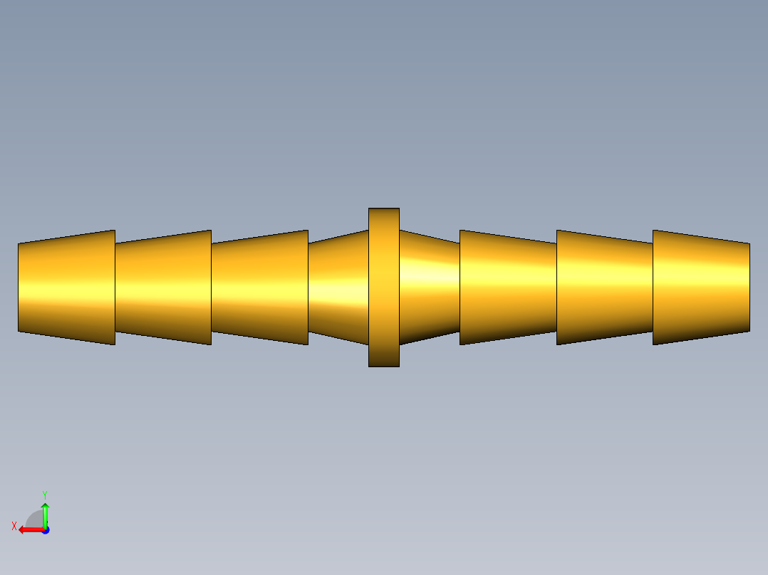 倒齿式工业管接头Hose Mender 122HB-3后视图