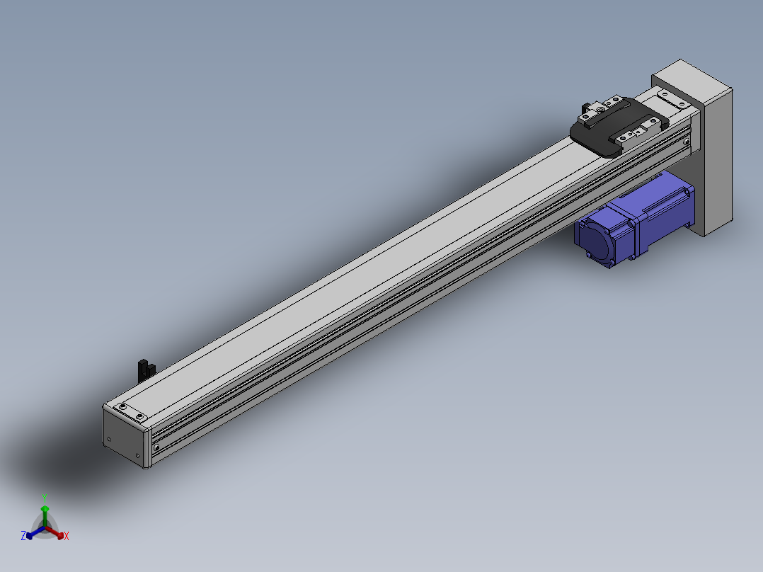 精密模组MY50-T10-500L-BM-P10B-C4-C正等轴测图