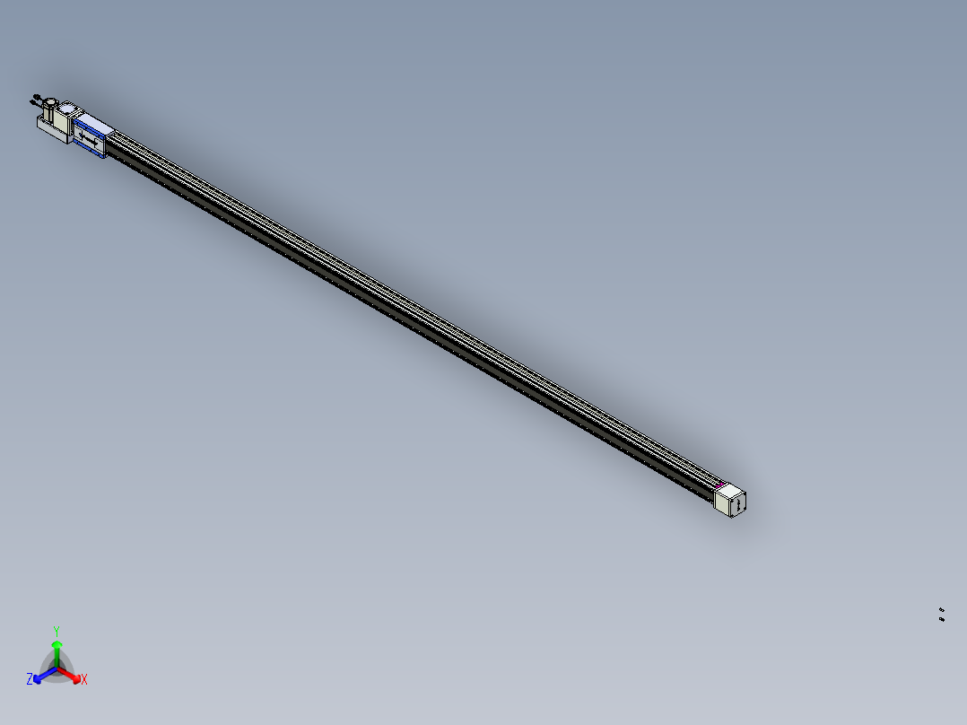 威洛博LB.GB同步带传动--欧规系列GB8-L96-S3650-BL-P40正等轴测图