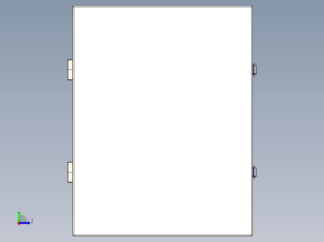 电器柜 电控柜 (82) 机械设计素材左视图