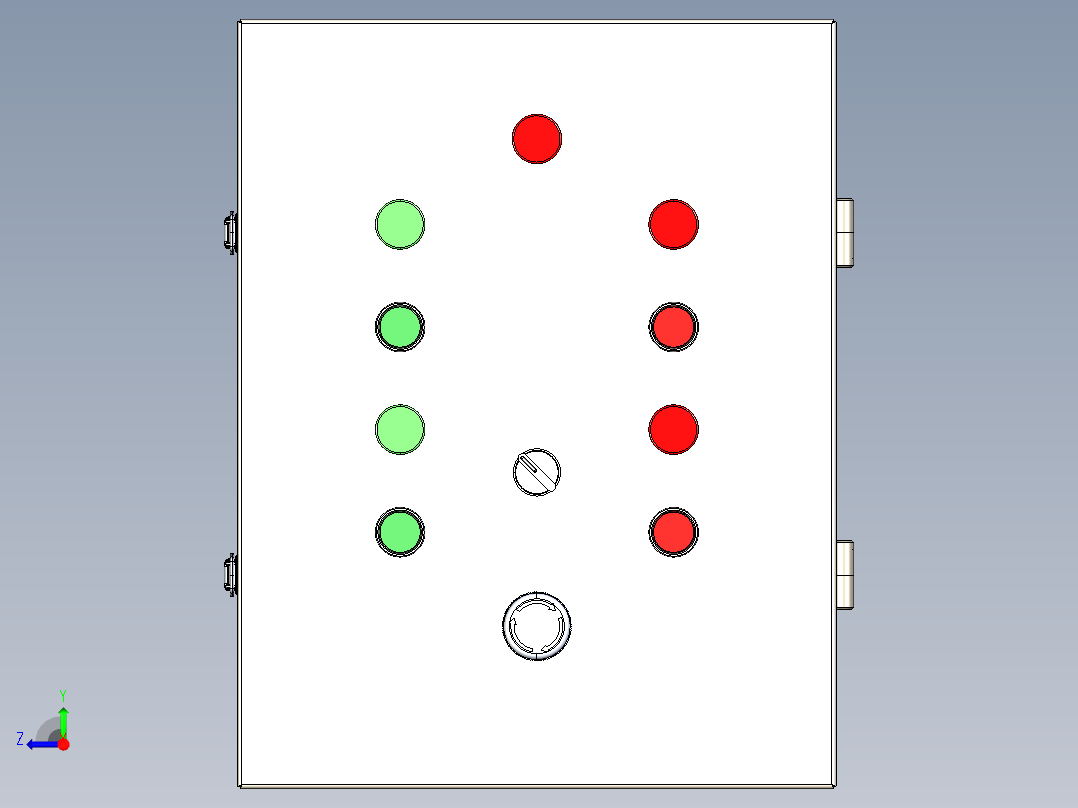 电器柜 电控柜 (82) 机械设计素材右视图