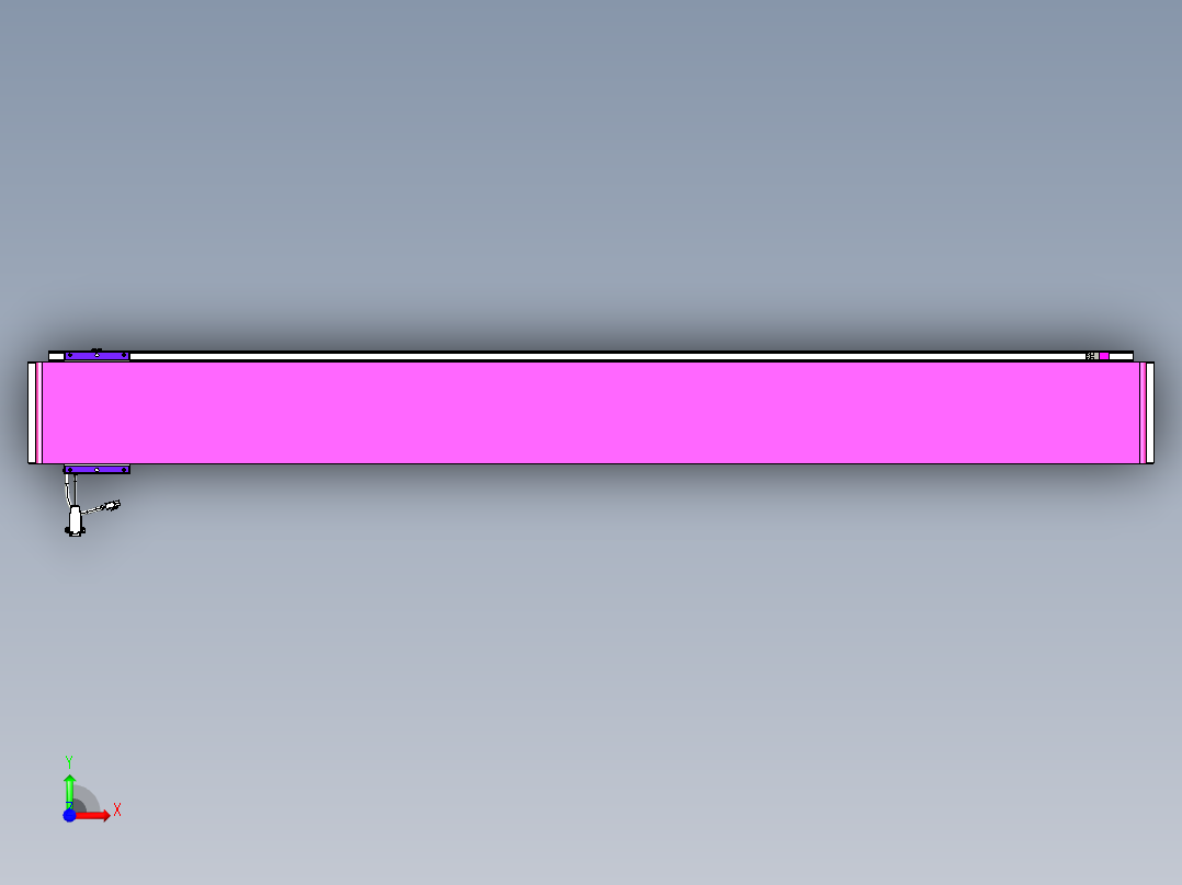 威洛博VL系列直线电机模组-VL17E1-S1650前视图