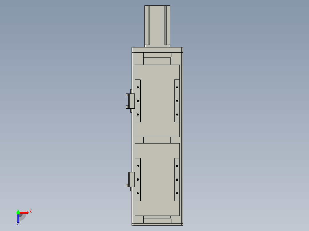 直线模组WG-LHC12-S150-M设计图纸俯视图