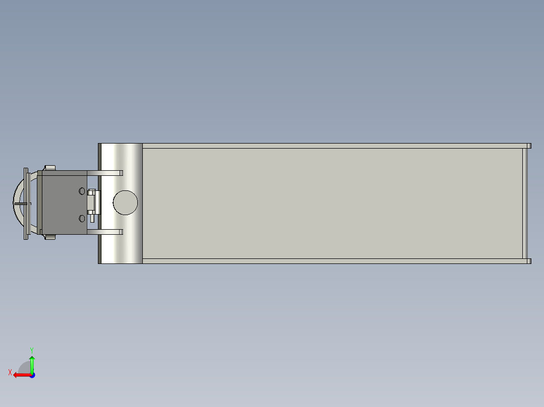 多功能跑步机设计（cad+pro+说明书）后视图