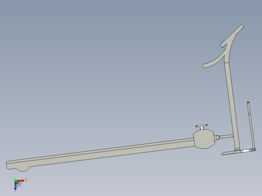 多功能跑步机设计（cad+pro+说明书）俯视图