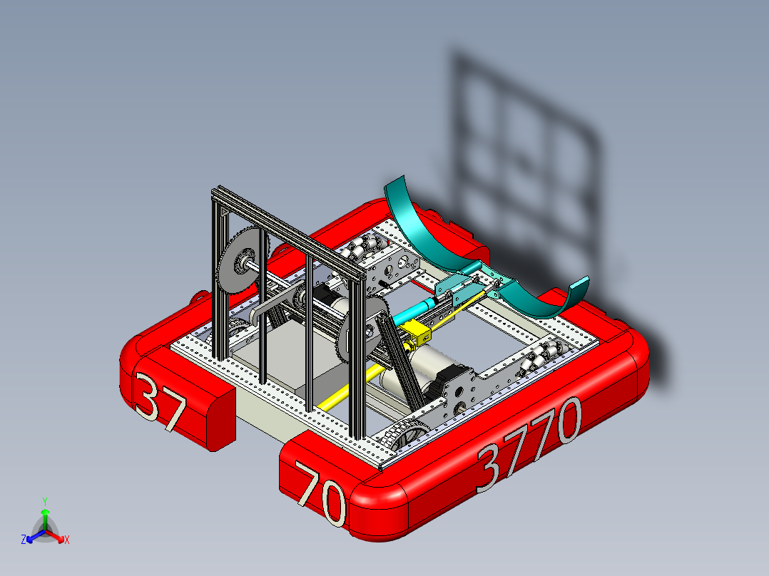 运输机器人3D模型stp主视图