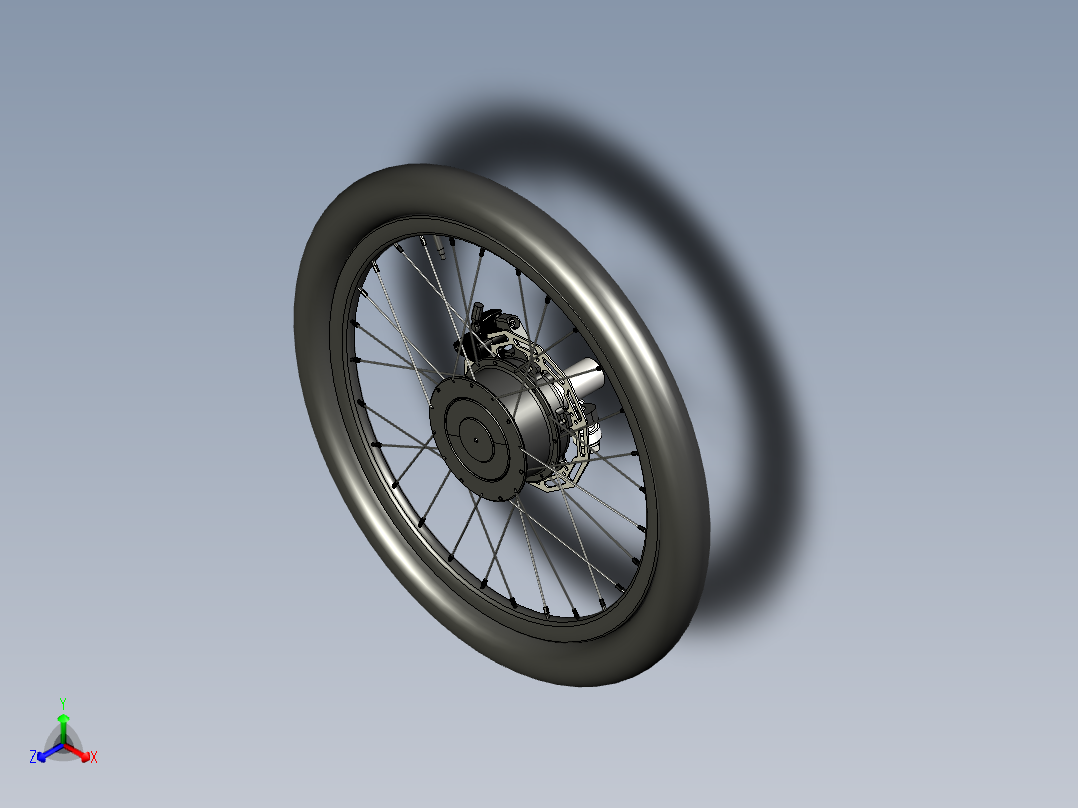 Forkless车轮结构3D图纸 STP格式正等轴测图