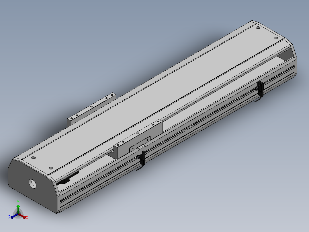 精密模组MY170-T10-400L-M-P40B-C4-C正等轴测图