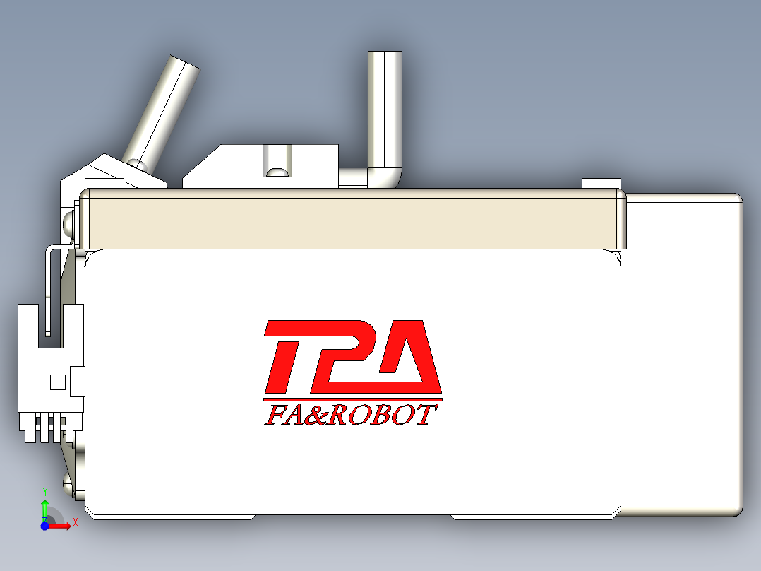 同步带全封闭直线模组TPA-HCB-110D-90-L1450-ML-Y-P40-N3前视图