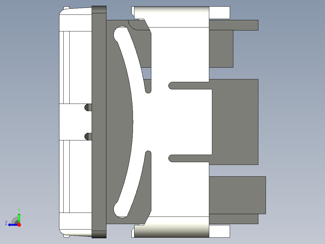 基恩士AP-A01_kc图纸模型右视图