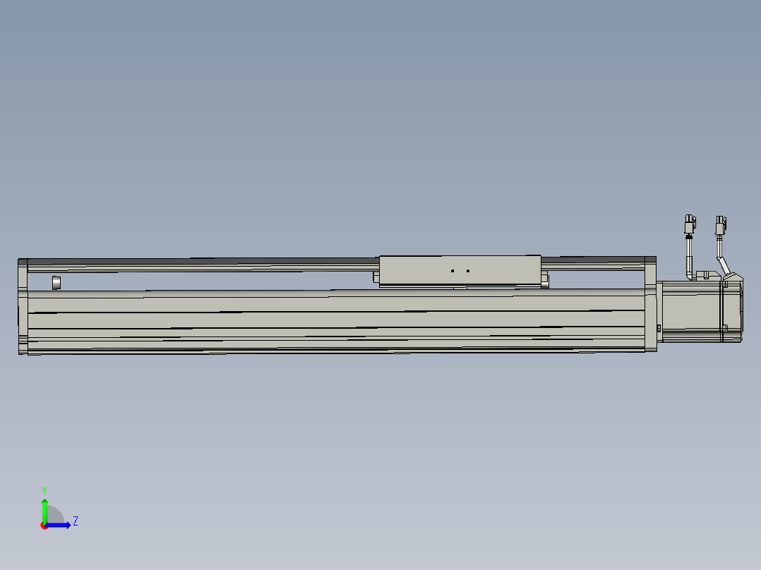 东锦丝杆传动-直线滑台模组DH210-C-L10-S400-BC-P750W-C3.STEP左视图