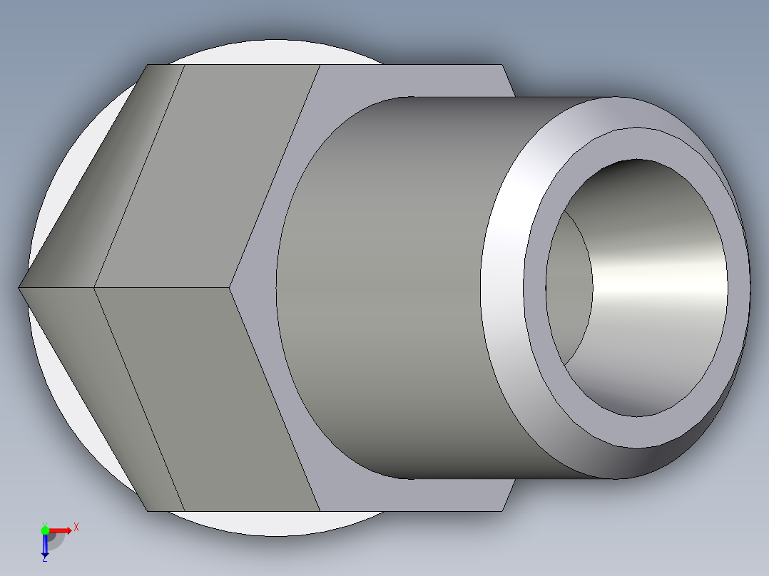 卡套式工业通用硬管接头EO_Adjustable_locknut_45_deg_elbow_VEE06LMOMDCF俯视图