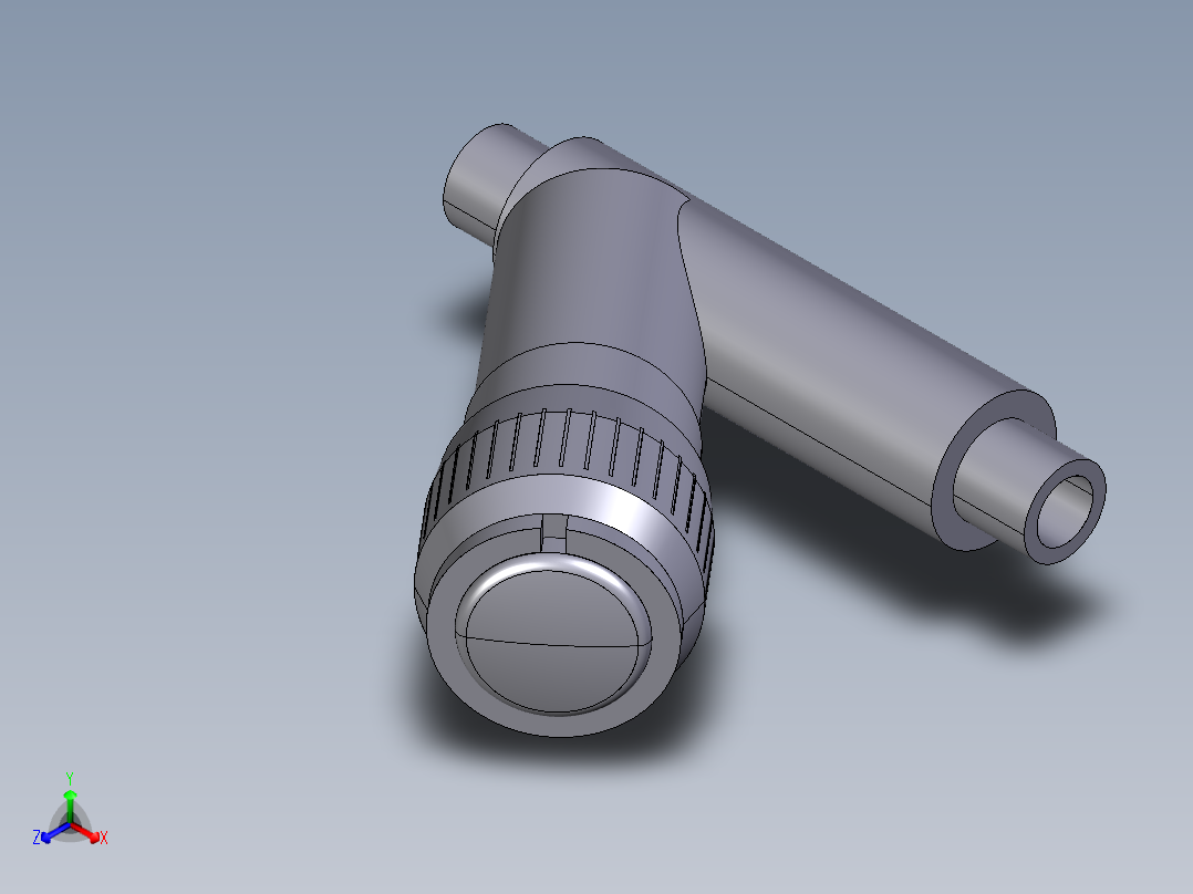 5VRDV 溶剂焊接用雄性末端止回阀，公制系列正等轴测图
