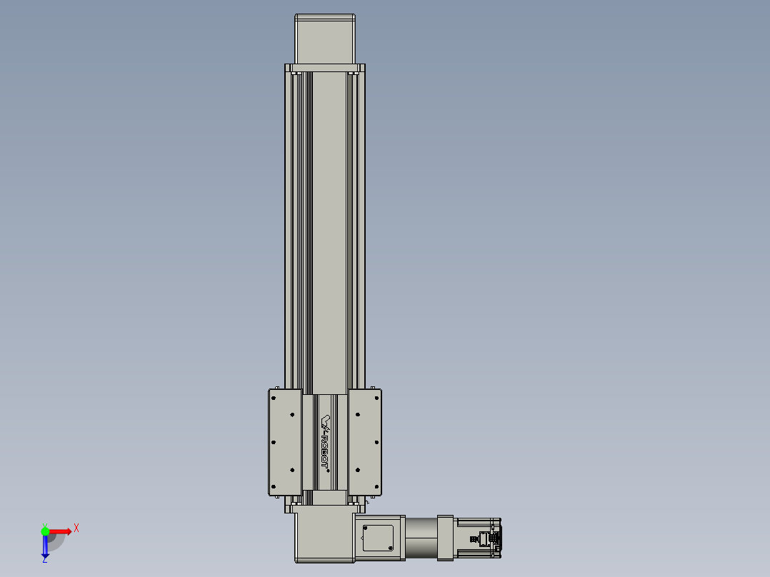 威洛博直线电机模组EB16-L208-S600-L-ZP75-MS3-5K俯视图