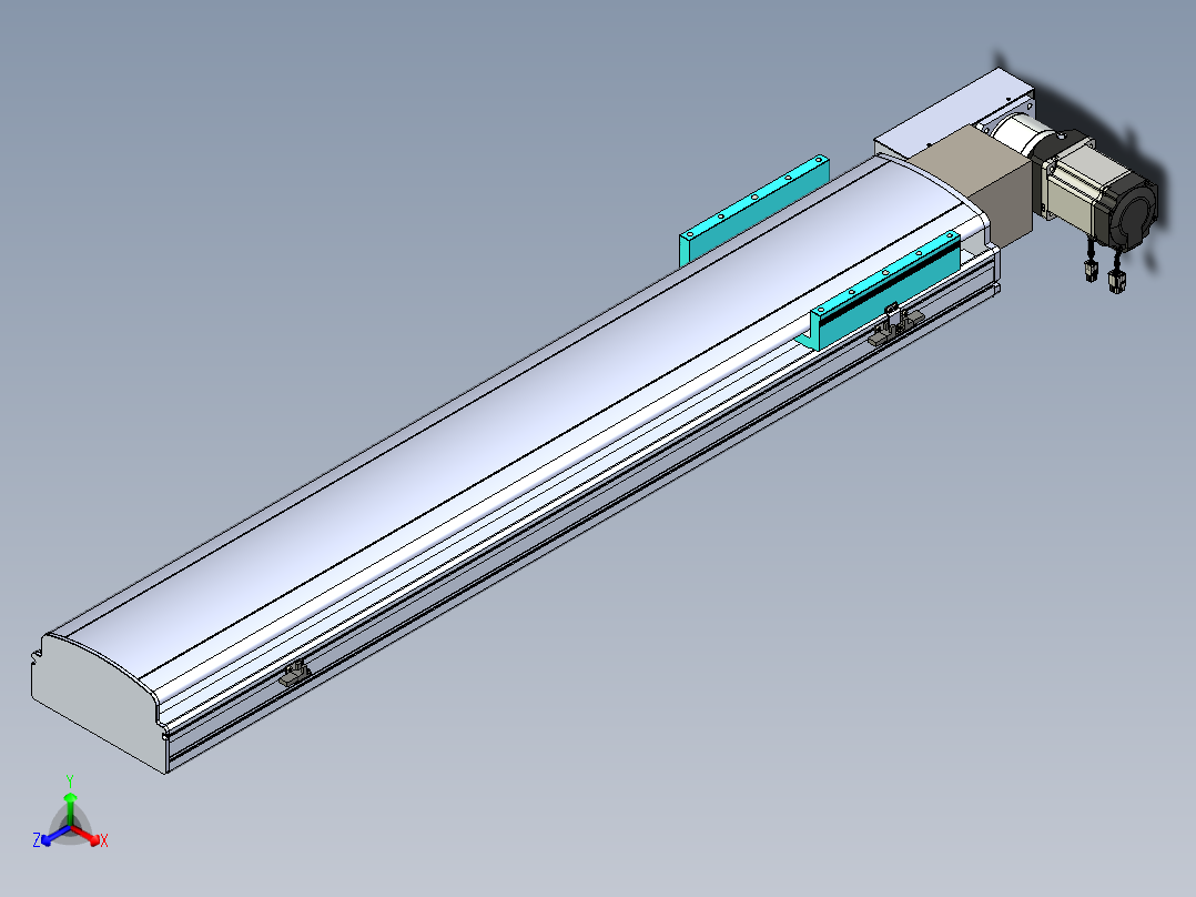 同步带滑台-半封闭B22H-L100-C-S950-L-P75-D3-N5