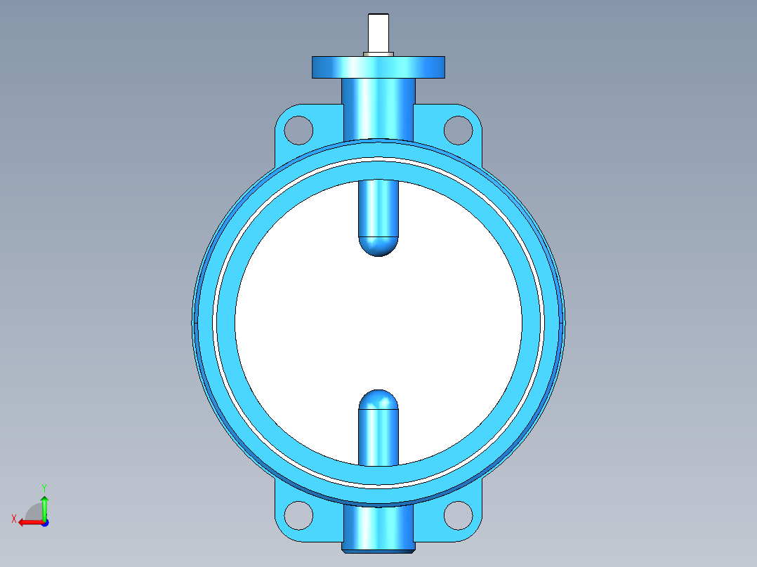 阀门模型WD71X-I_[300]后视图