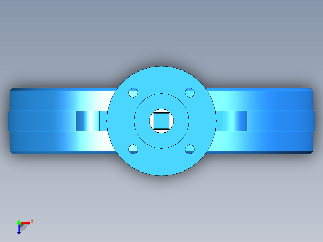 阀门模型WD71X-I_[300]俯视图