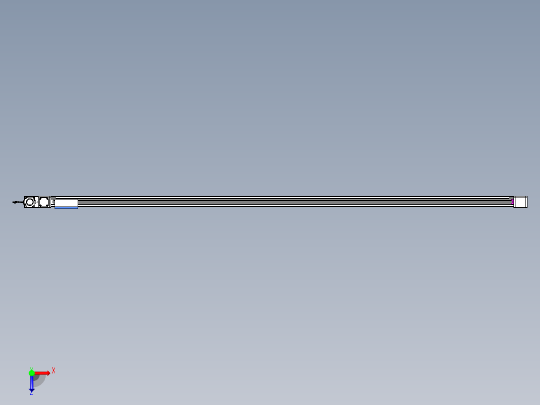 威洛博LB.GB同步带传动--欧规系列GB8-L96-S3400-BL-P75俯视图