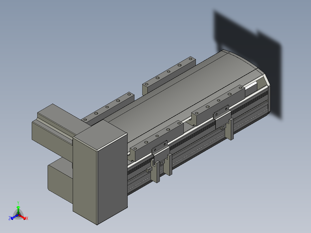 直线模组WG-LHB12-S100-RU设计图纸正等轴测图