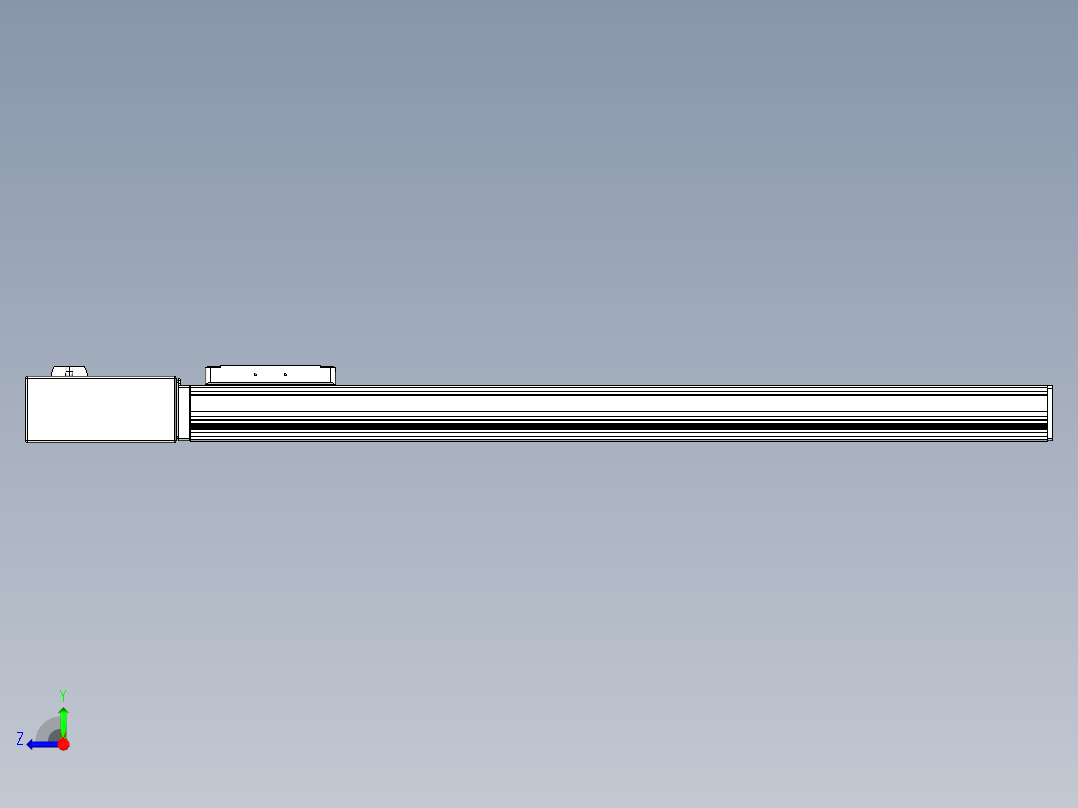 同步带全封闭直线模组TPA-HCB-105D-90-L650-MR-Y-P20-N3右视图